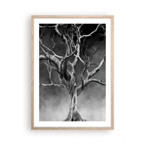 Poszter világos tölgy keretben - Ősi és szent - 50x70 cm