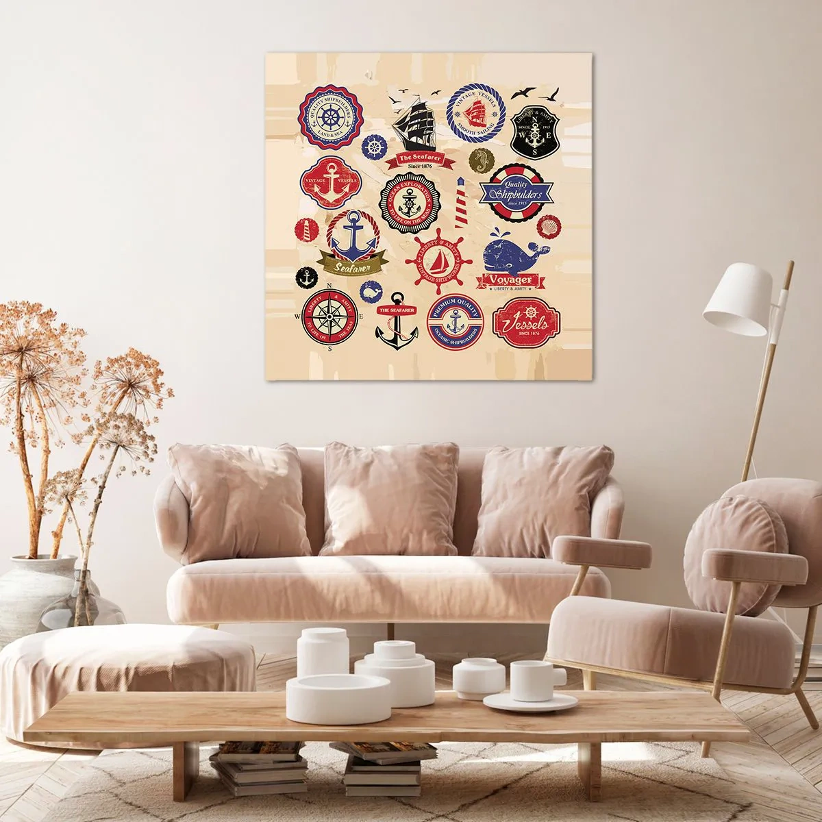 Vászonkép - Vitorlás testvériség - 50x50 cm