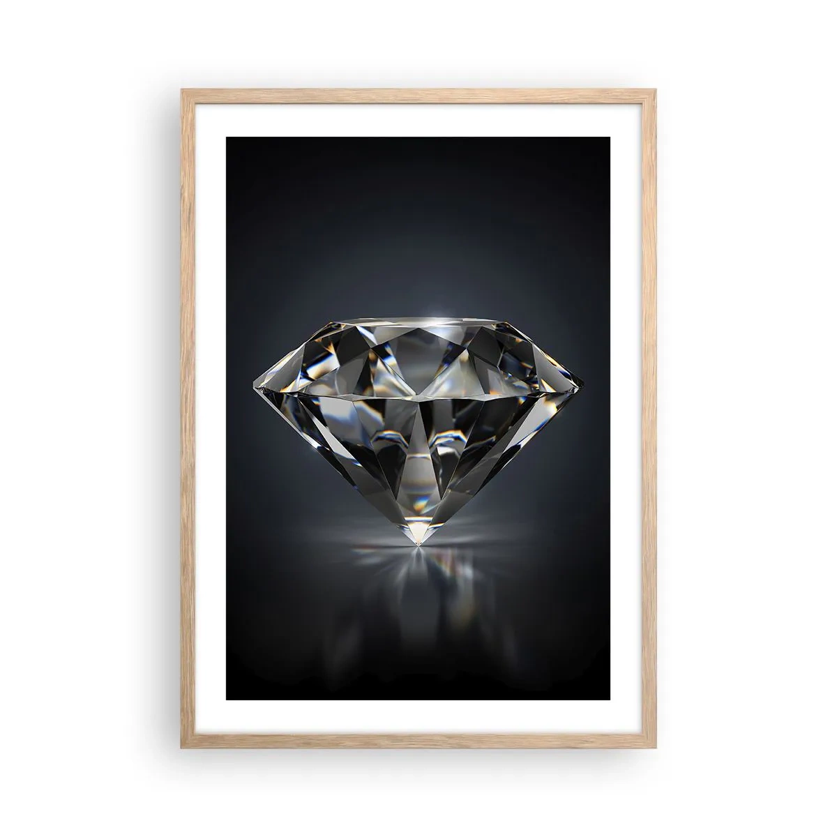 Poszter világos tölgy keretben - Best girls friend - 50x70 cm