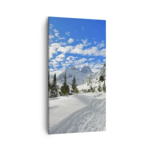 Vászonkép - A hóban és a napon - 55x100 cm