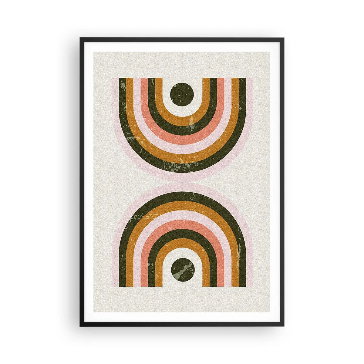 Poszter fehér keretben - Iker absztrakció - 70x100 cm