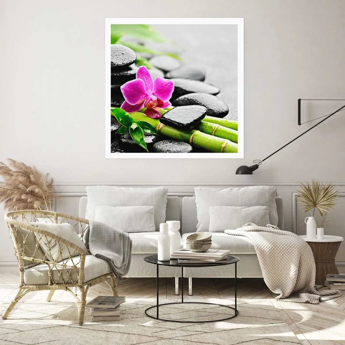 Poszter - Nyugodt egyensúlyban - 40x40 cm