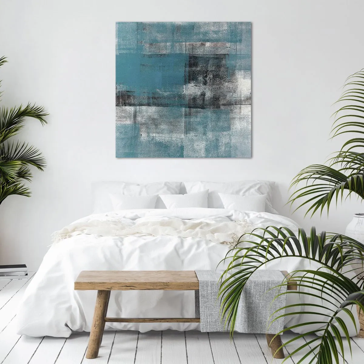 Vászonkép - Víz és levegő - 30x30 cm