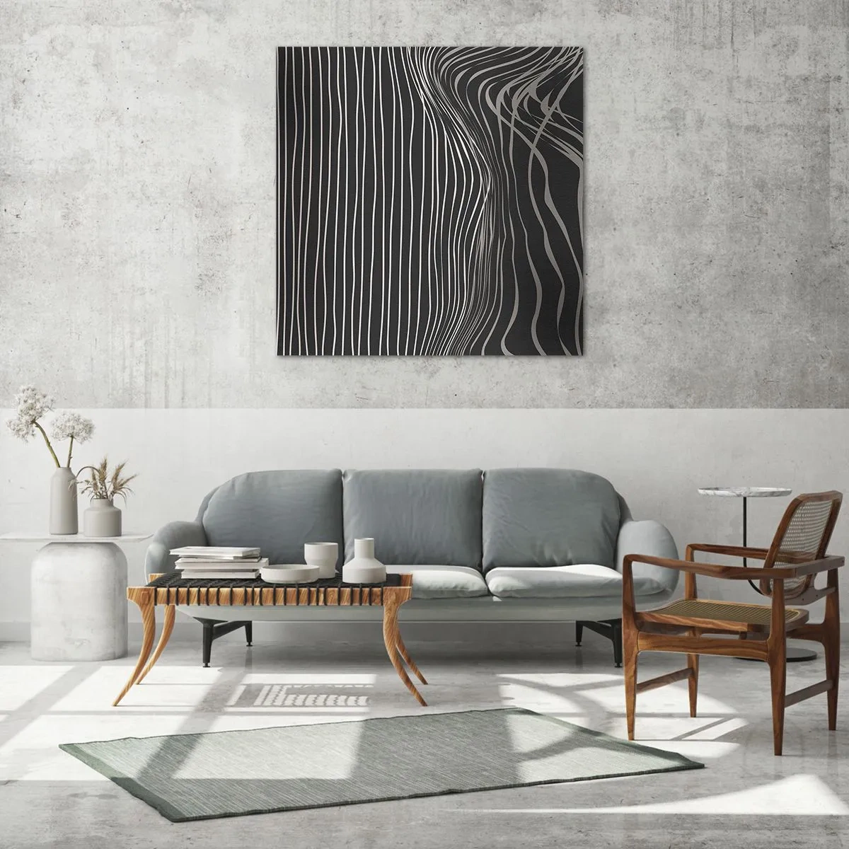 Üveg kép - Ritmus és akcentus - 70x70 cm