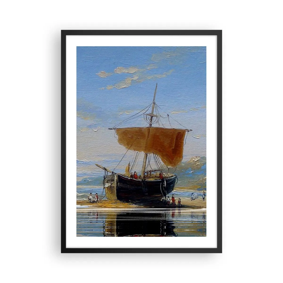 Poszter fehér keretben - Víz, föld, levegő - 50x70 cm
