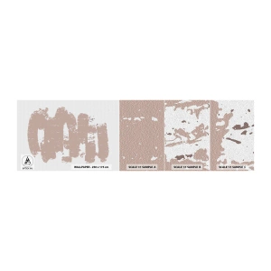 Fotótapéta Minta Öntapadós Deluxe Sticker - Absztrakció lágy rózsaszínben - Absztrakció, Üres, Minimalizmus - 100x30 cm