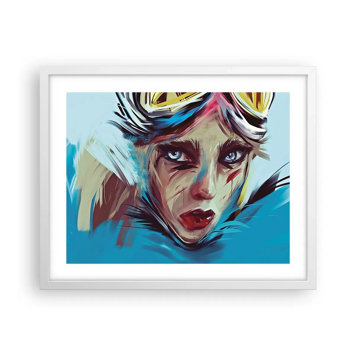 Poszter fekete keretben - Utcai harcos - 50x40 cm