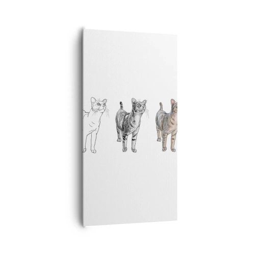 Vászonkép - Rajz lecke - 65x120 cm