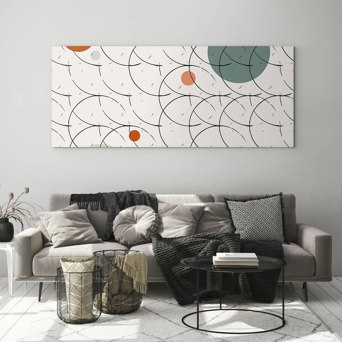 Üveg kép - A pop-art szellemében - 100x40 cm