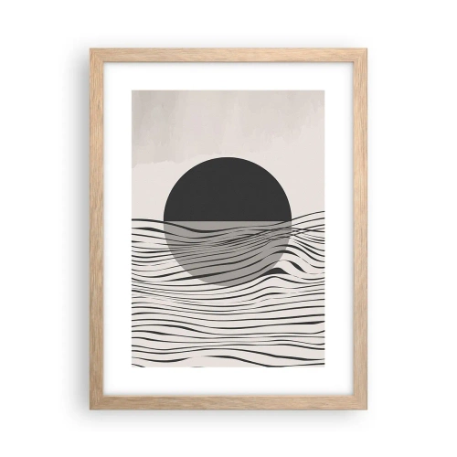 Poszter világos tölgy keretben - A feles kompozíciója - 30x40 cm