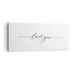 Vászonkép - Fekete fehéren - 120x50 cm