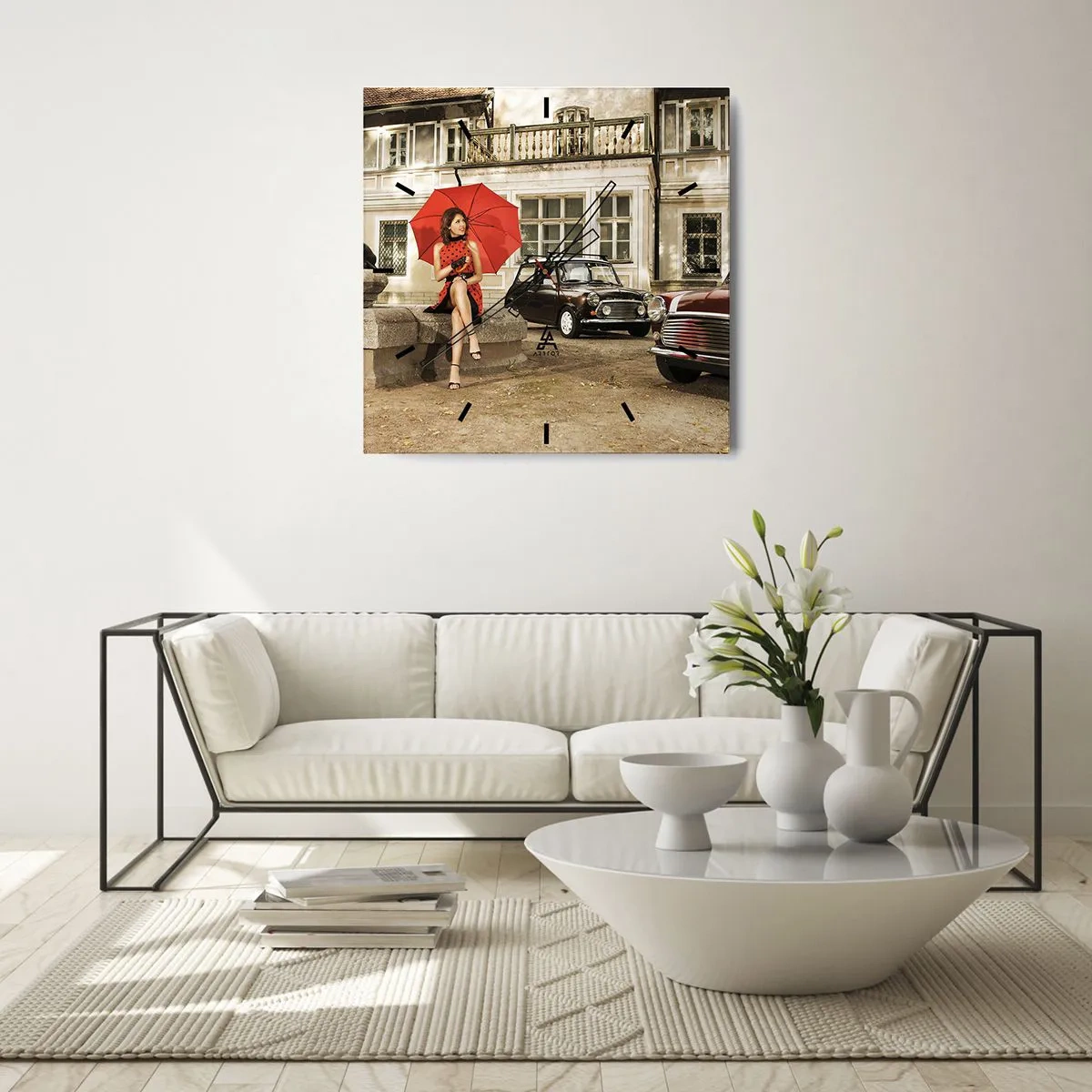 Falióra, Óra - Szentimentális mini utazás - 40x40 cm