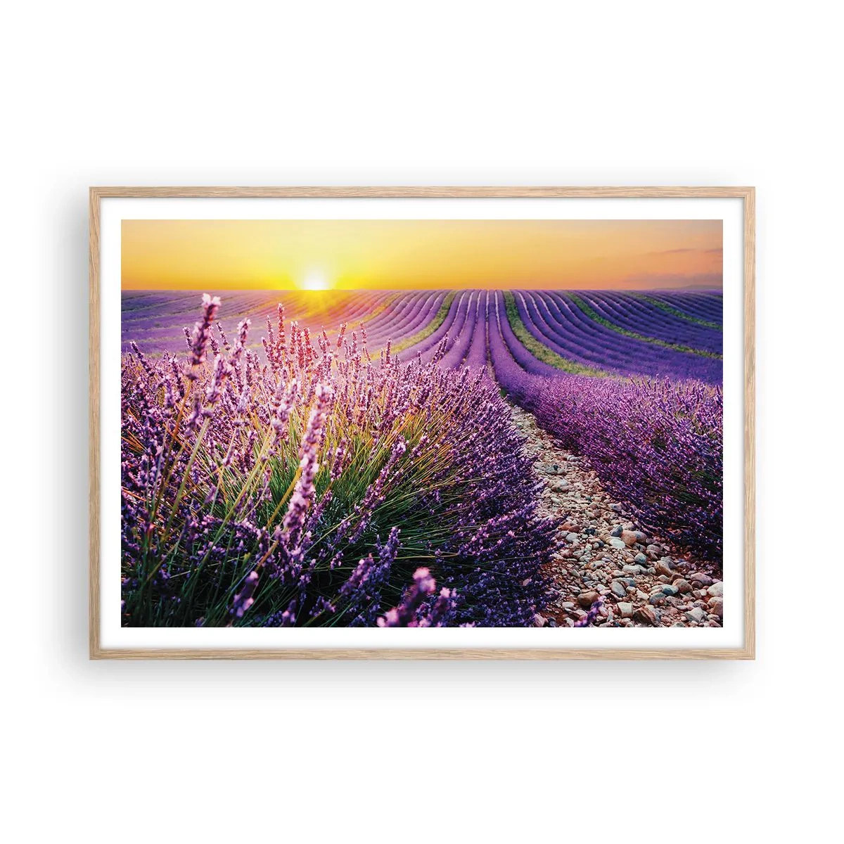 Poszter világos tölgy keretben - Illatos szálak - 100x70 cm