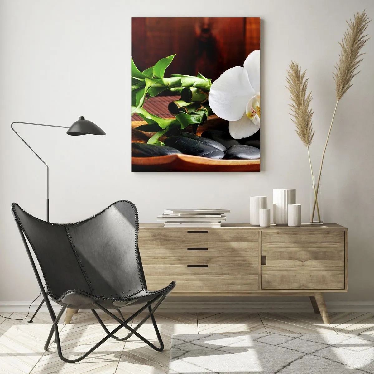 Üveg kép - Engedd át magad a természet érintésének - 50x70 cm