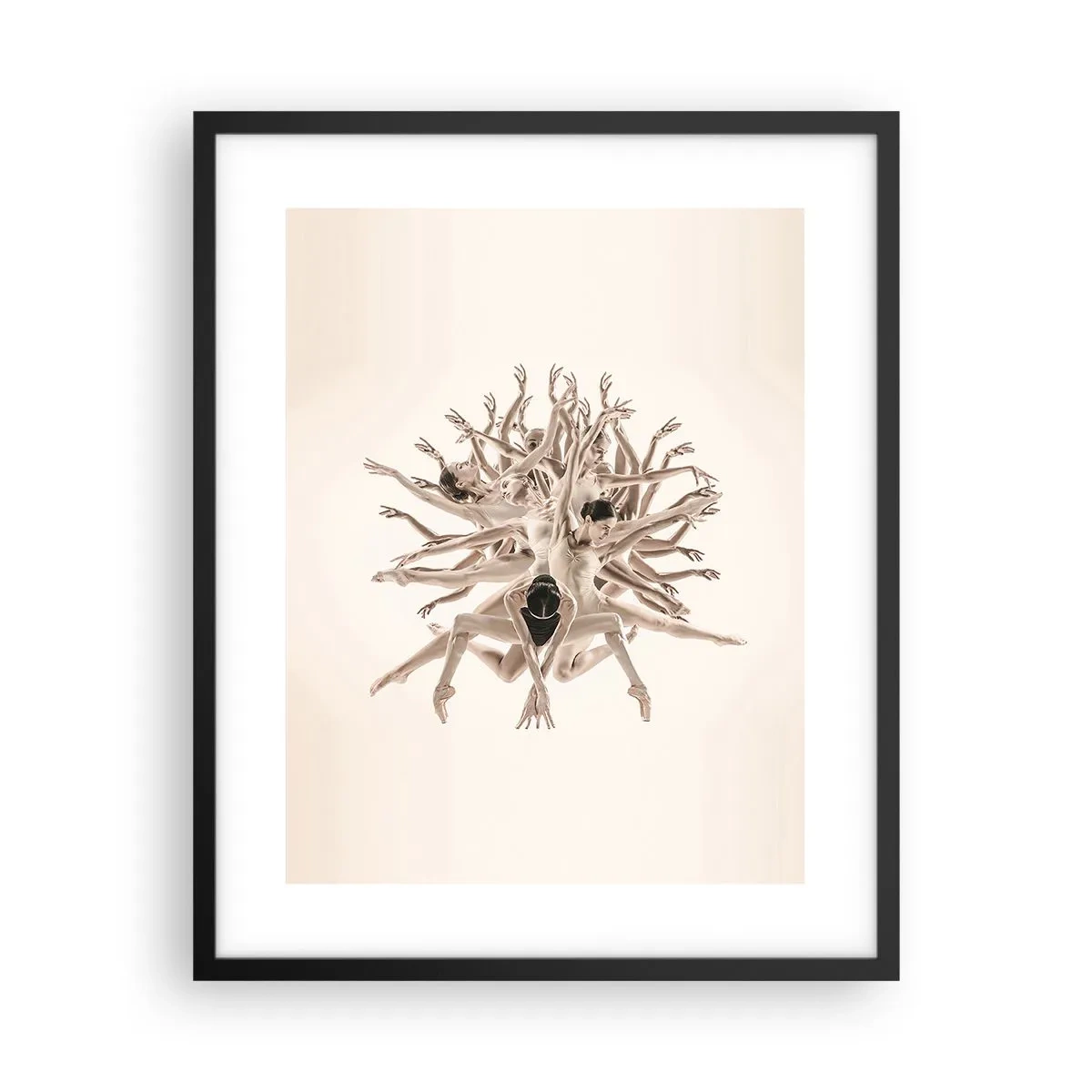 Poszter fehér keretben - Virágzás a táncban - 40x50 cm