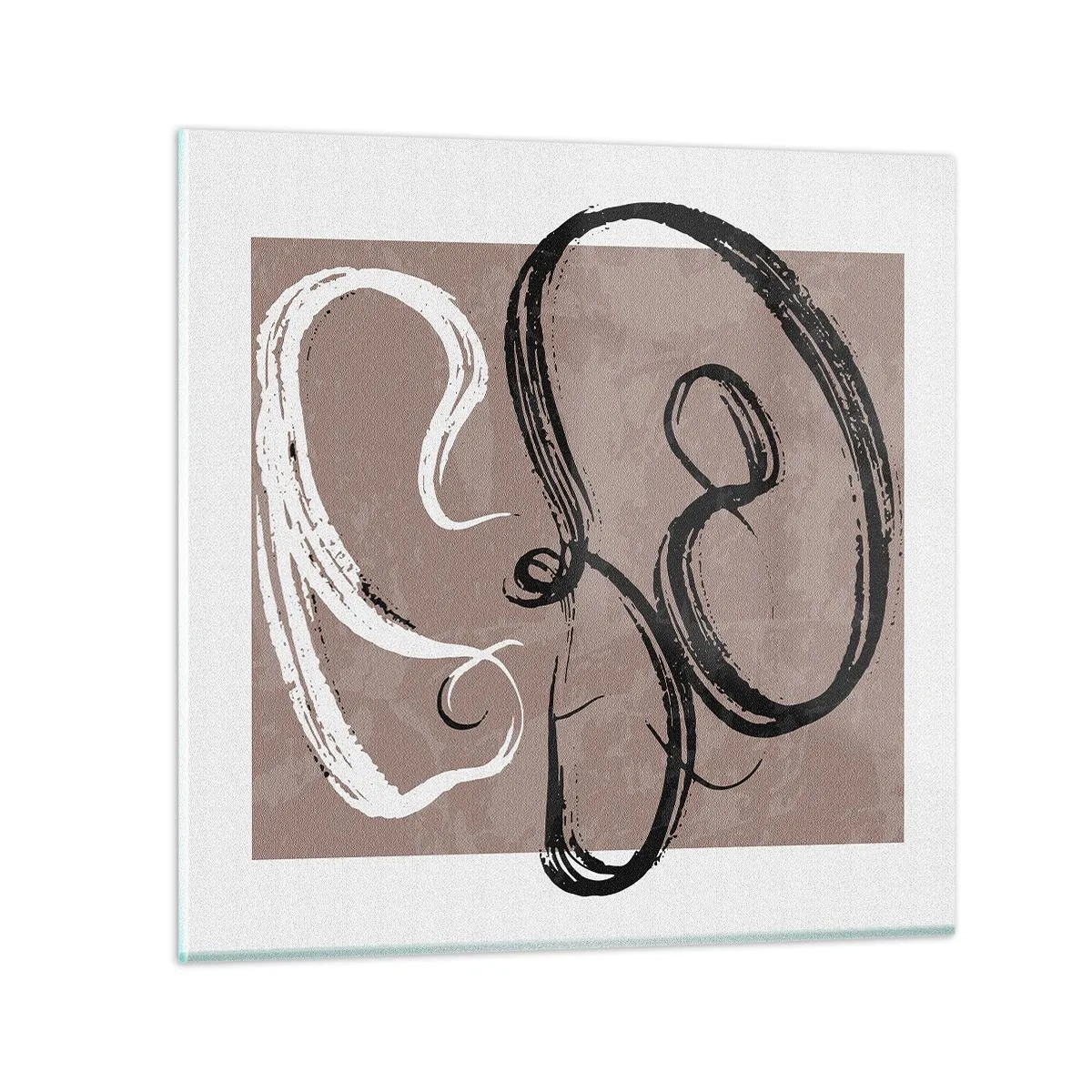 Üveg kép - Kompozíció - a teljesség keresése - 70x70 cm