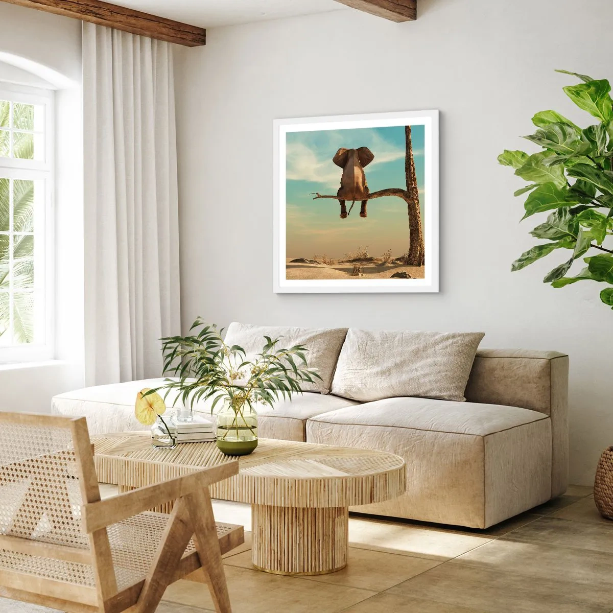 Poszter fekete keretben - Egy új nézőpont - 40x40 cm