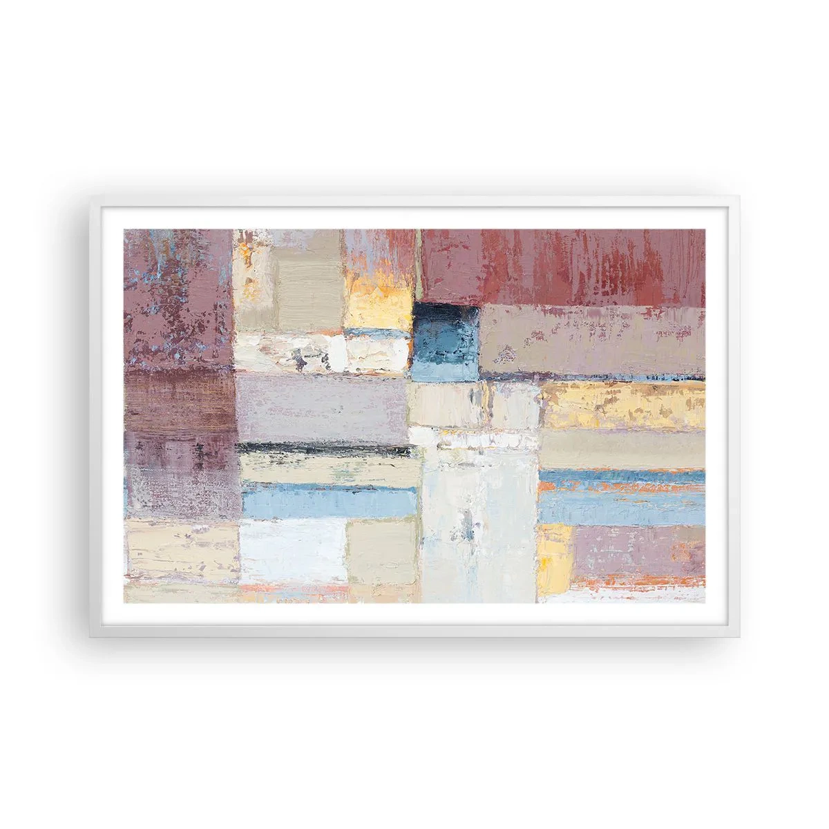 Poszter fekete keretben - A geometria nyugalma - 91x61 cm