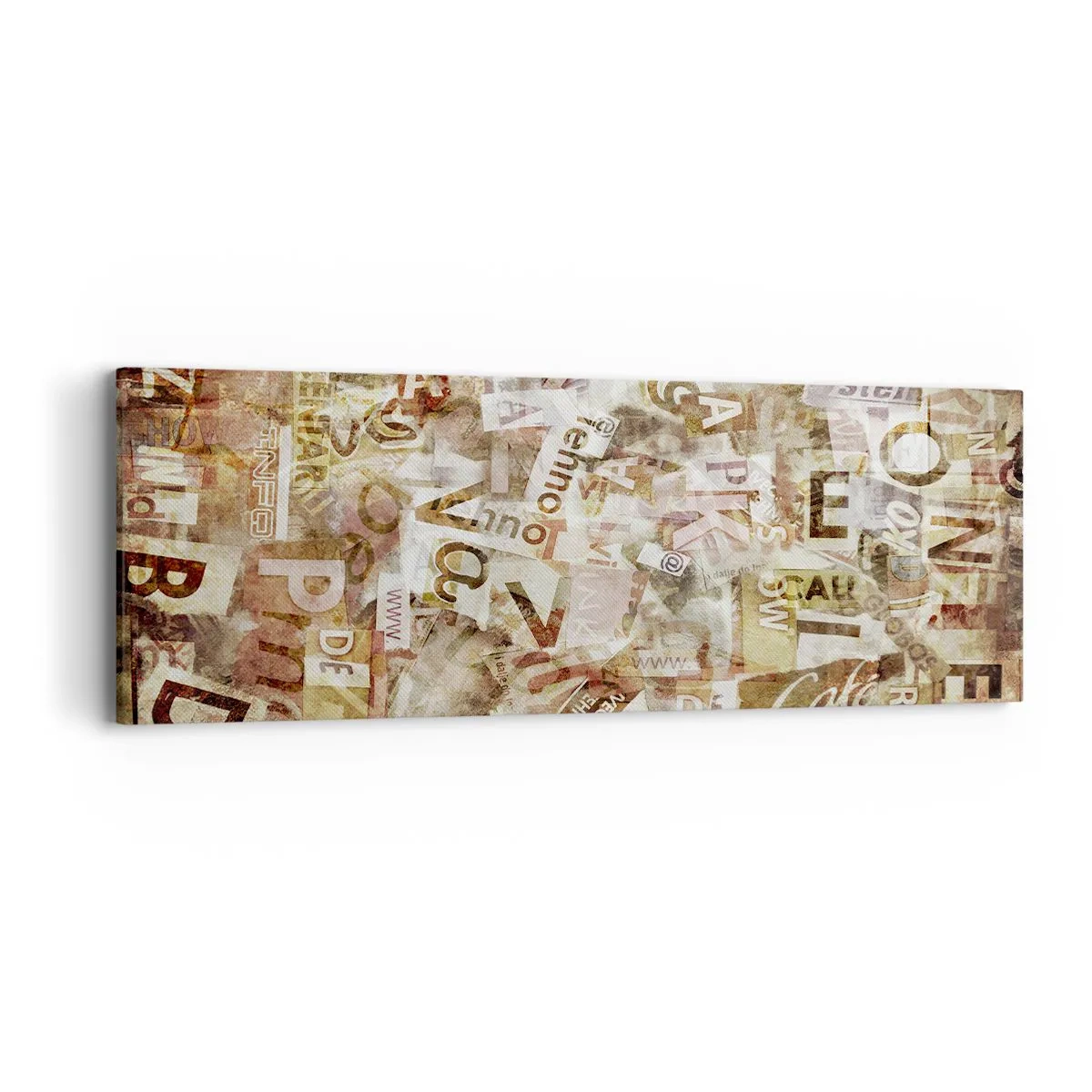 Vászonkép - Betűkkel egyesítem a fecsegést - 90x30 cm