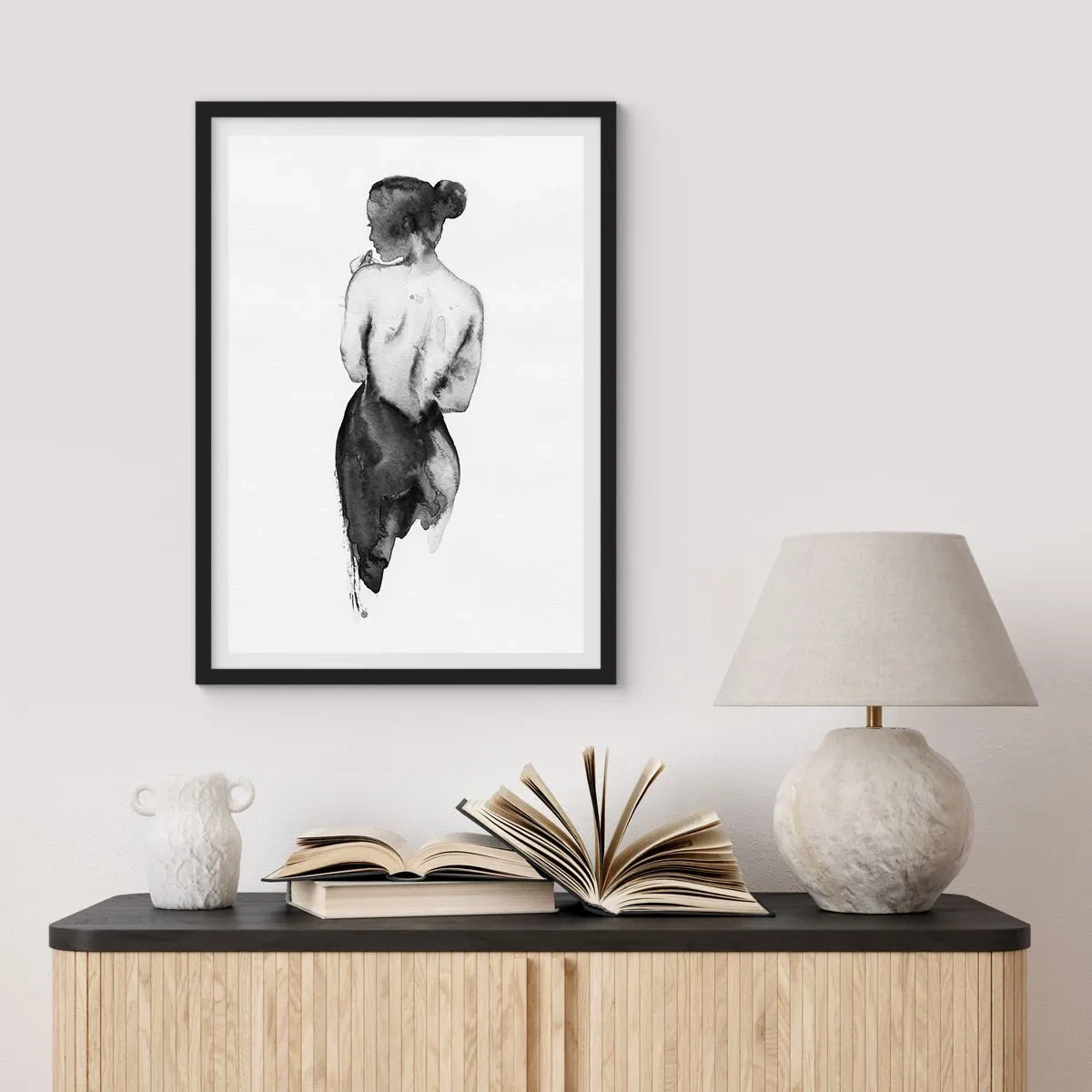 Poszter fehér keretben - Mellette eltűnik a világ - 61x91 cm