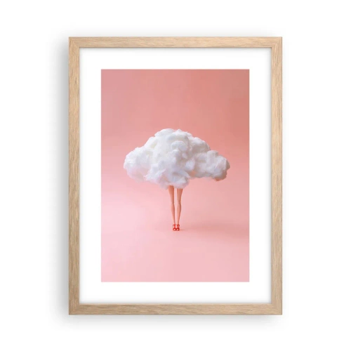 Poszter világos tölgy keretben - Édes ígéret - 30x40 cm