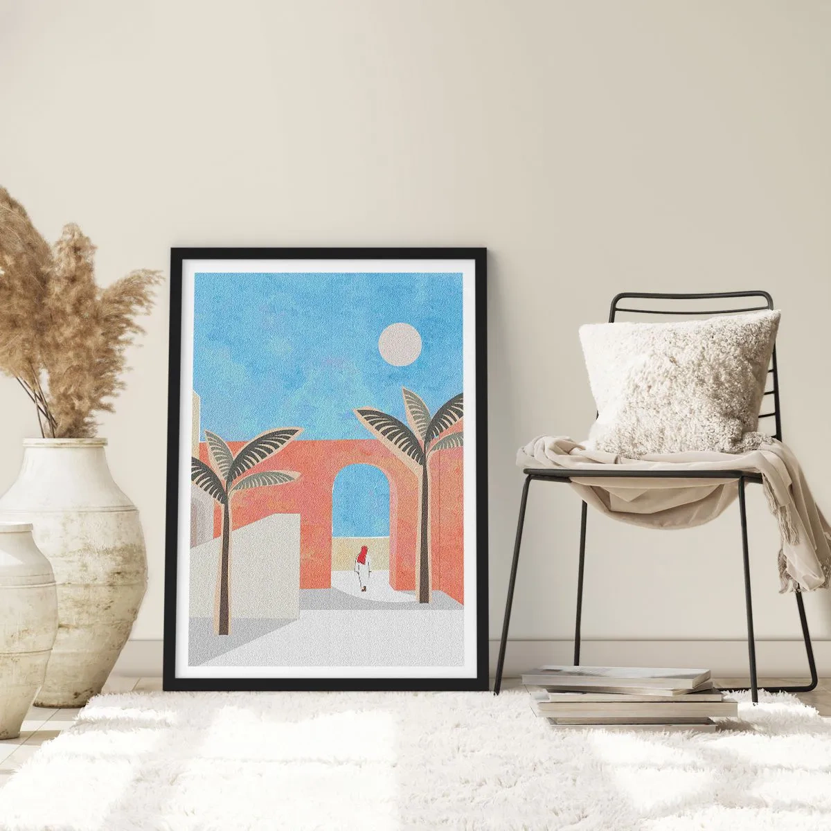 Poszter fehér keretben - Egy arab nap - 30x40 cm