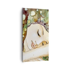 Vászonkép - Smaragd-ibolya álom - 65x120 cm