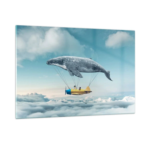 Üveg kép - Miért is ne? - 120x80 cm