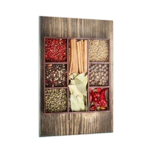 Üveg kép - Formarend, aromacsokor - 80x120 cm