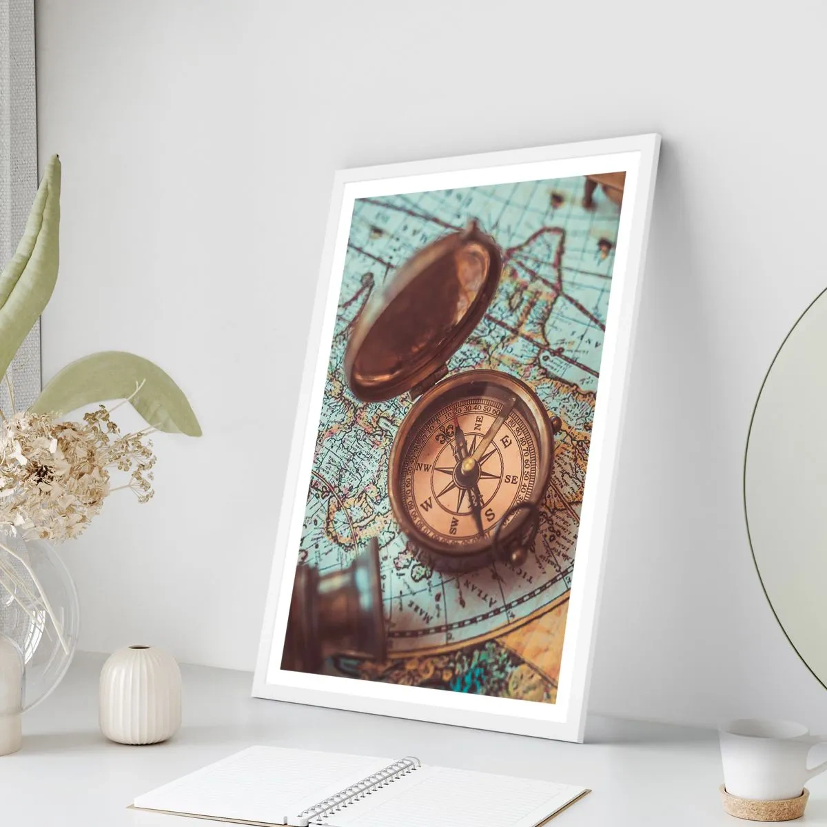 Poszter fekete keretben - A kalandvágynak - 61x91 cm