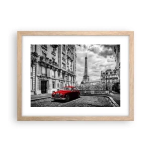 Poszter világos tölgy keretben - Ragadozó a városban - 40x30 cm