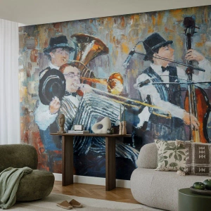 Fotótapéta Standard Eco - Az egész jazz - Zene, Zenekar, Hangszerek - 400x280 cm