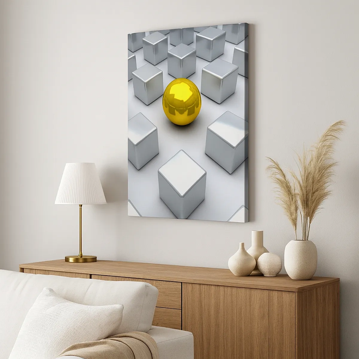 Vászonkép - Miért én? Geometriai összetétel - 50x70 cm