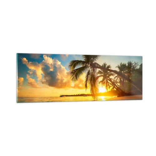 Üveg kép - Karibi álom - 90x30 cm