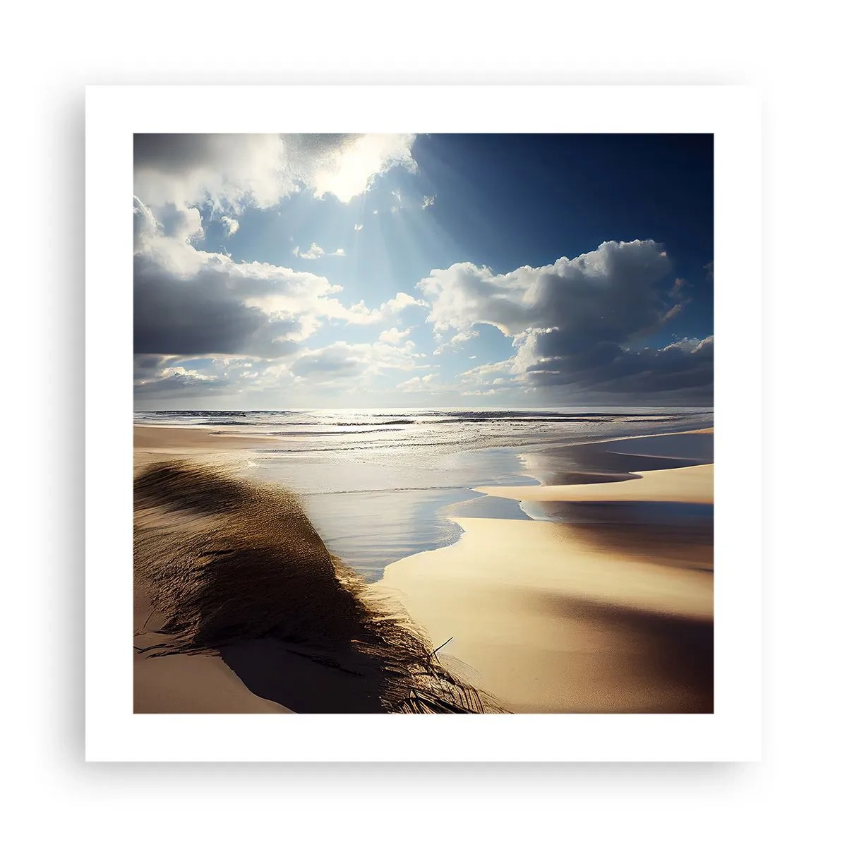 Poszter - Tengerpart, vad tengerpart - 50x50 cm