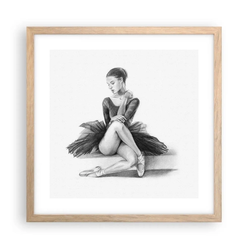 Poszter világos tölgy keretben - A tánccal elvarázsolva - 40x40 cm