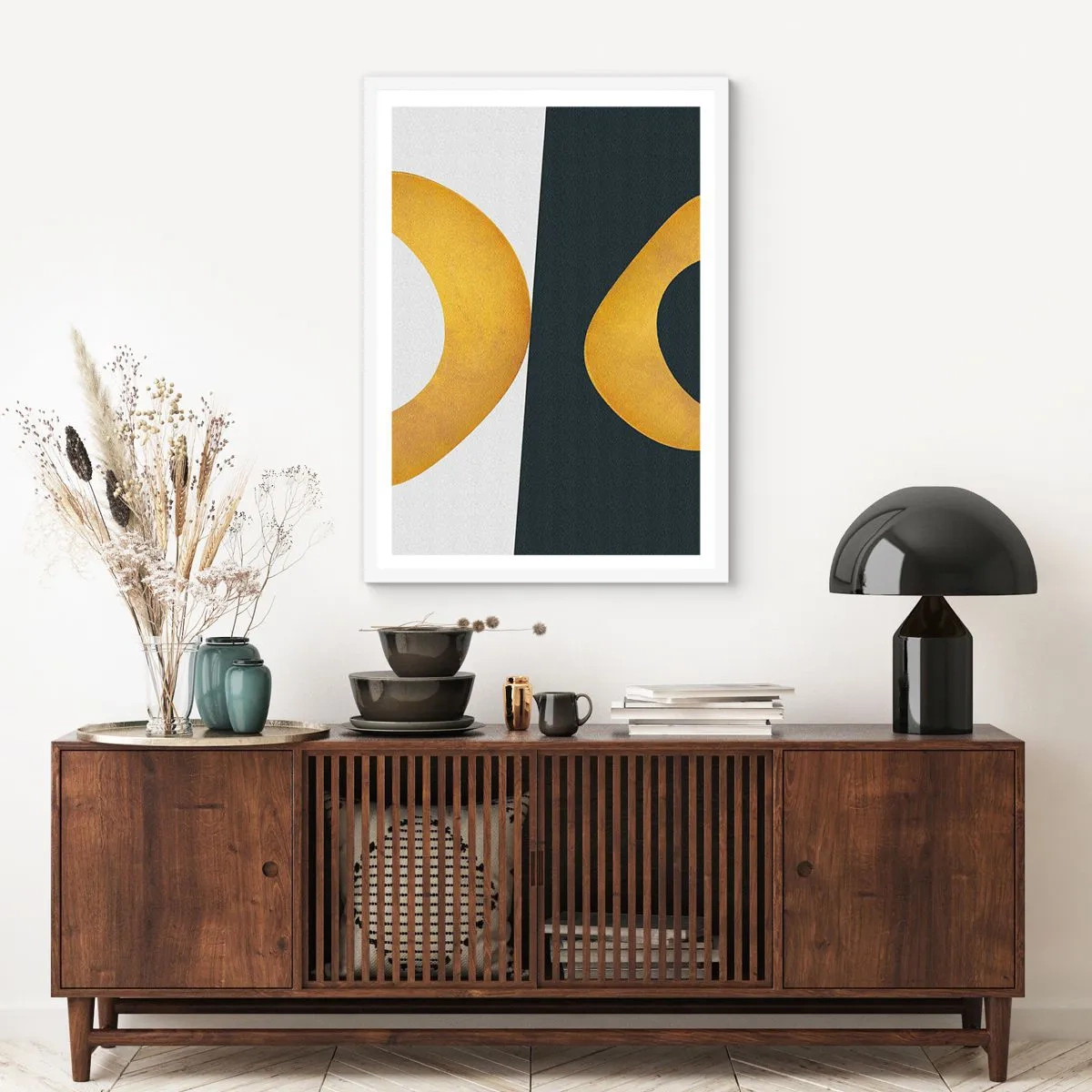 Poszter fekete keretben - Először is: arany - 30x40 cm