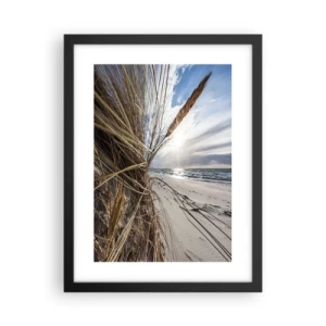 Poszter fehér keretben - Az elemek találkozása - 30x40 cm