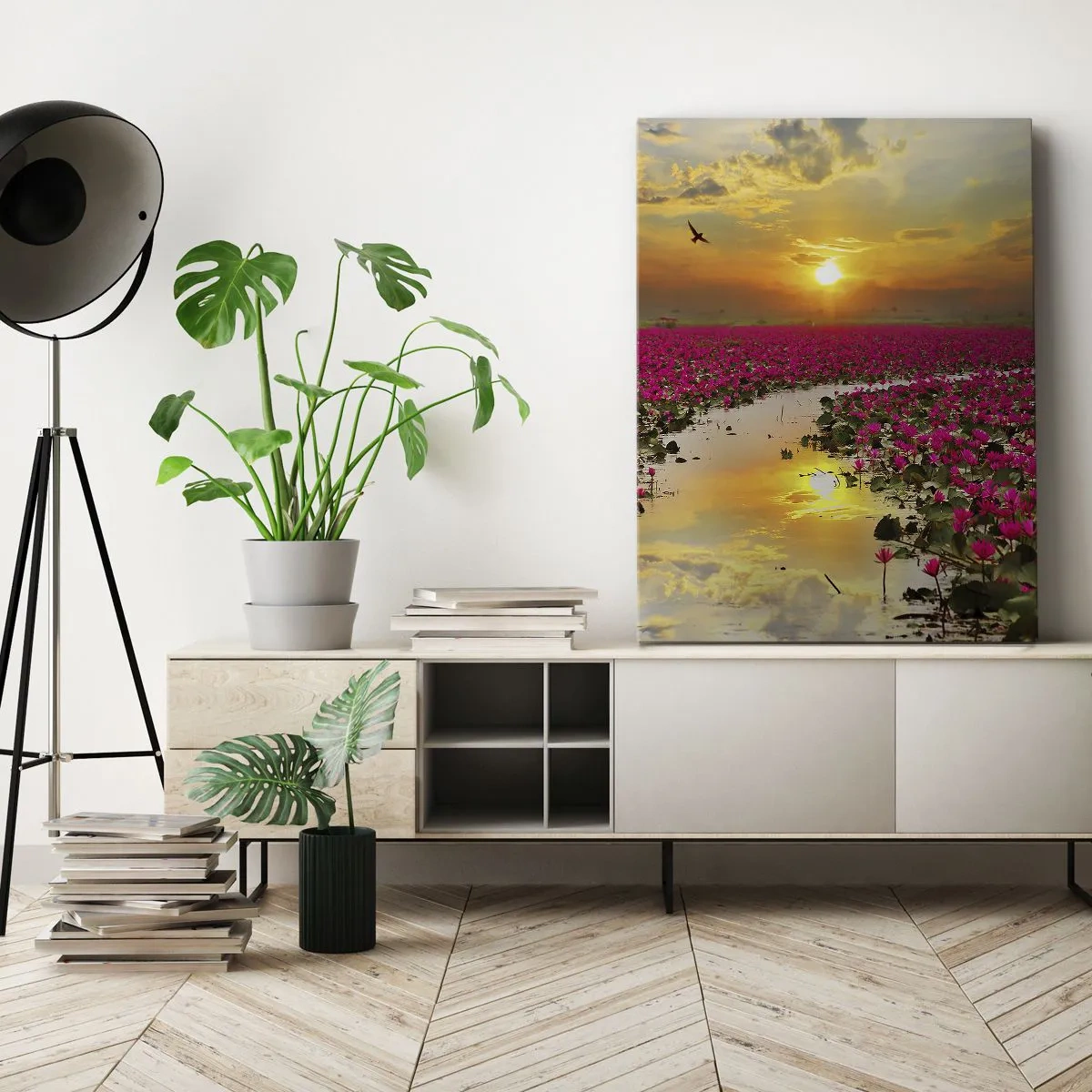 Vászonkép - A tó titokzatos élete - 50x70 cm