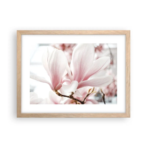 Poszter világos tölgy keretben - Határtalan gyengédség - 40x30 cm