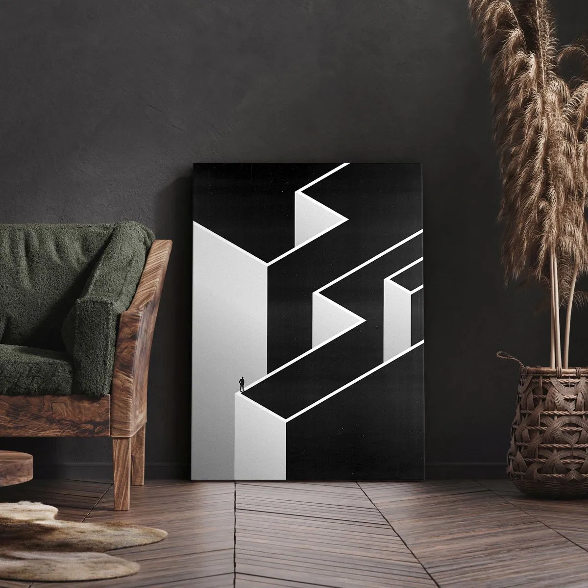 Vászonkép - Magány a csúcson - 45x80 cm