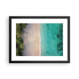 Poszter fehér keretben - Paradicsomi tengerpart - 40x30 cm