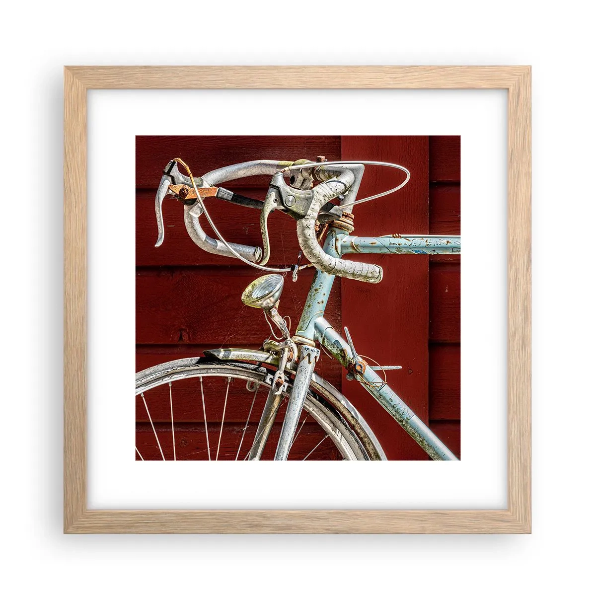 Poszter világos tölgy keretben - Győzelemre teremtve - 30x30 cm