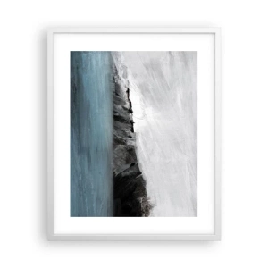 Poszter fekete keretben - Víz - föld: az elemek összecsapása - 40x50 cm