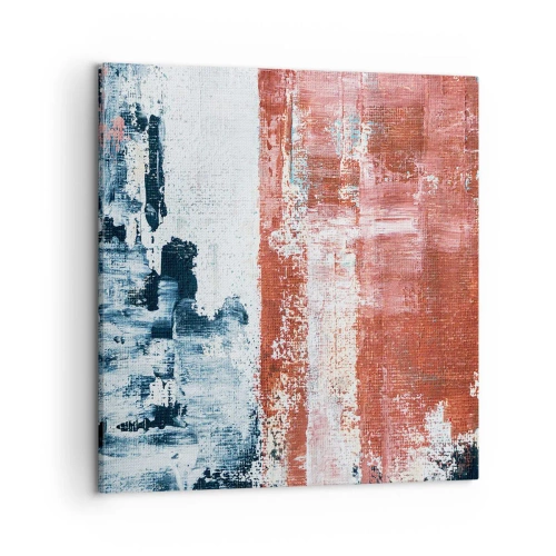 Vászonkép - Fele-fele absztrakt - 50x50 cm