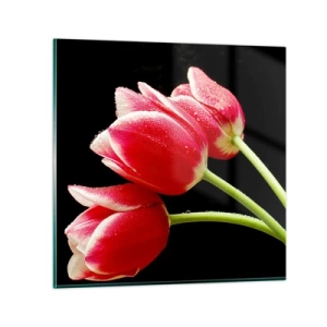 Üveg kép - A tiszta szerelem ígérete - 30x30 cm