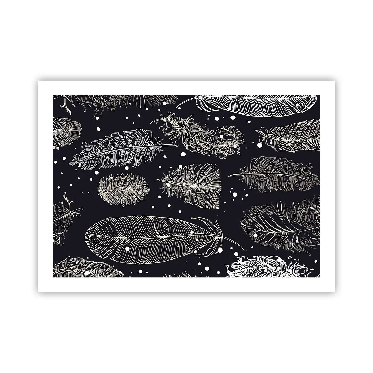 Poszter - Tollas csipke - 70x50 cm