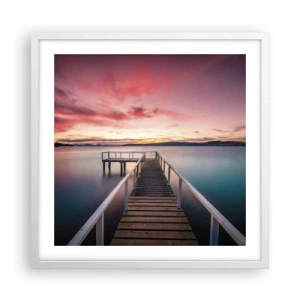 Poszter fekete keretben - Az este szelíd lángja - 50x50 cm