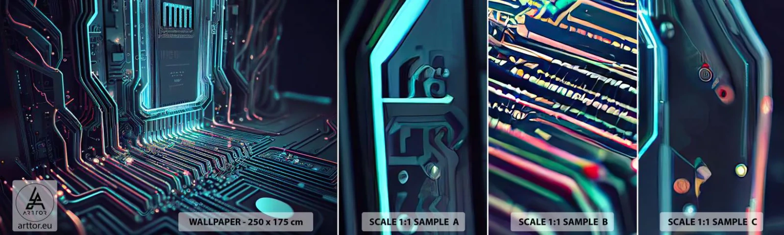 Fotótapéta Minta Standard Eco - Úgy gondolom... - Technológia, Számítógép, Processzor - 100x30 cm