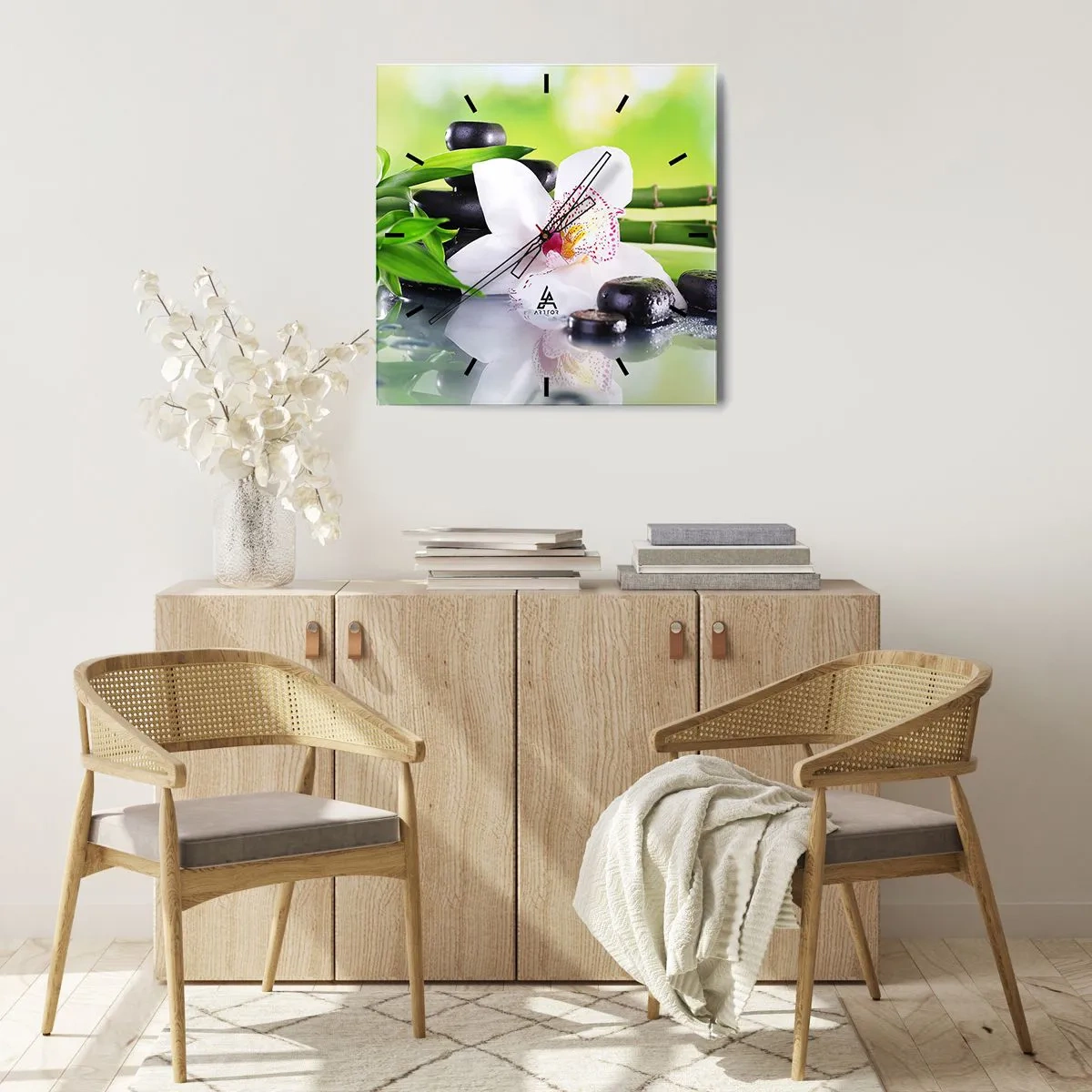 Falióra, Óra - Hűvös frissesség - 40x40 cm